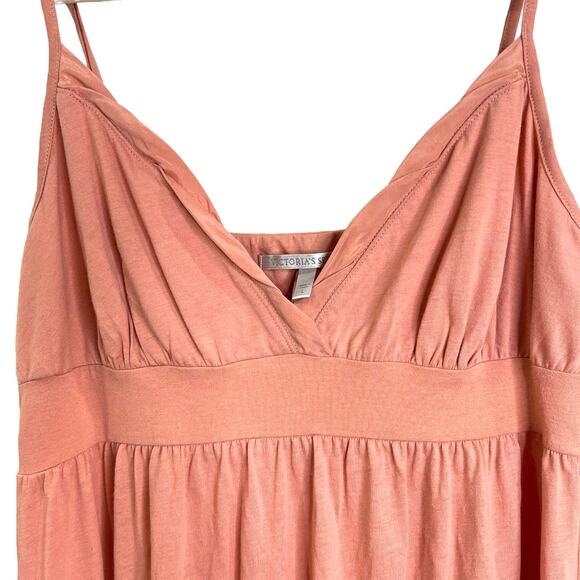 Victoria Secrets womens Long Maxi Dress Sleeveless Peachy Nude Size Large NWT - Picture 4 of 8